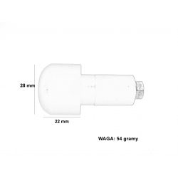 KOŃCÓWKA CIĘŻAREK KIEROWNICY 7/8 CALA fi 22mm