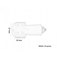 KOŃCÓWKA CIĘŻAREK KIEROWNICY 7/8 CALA fi 22mm